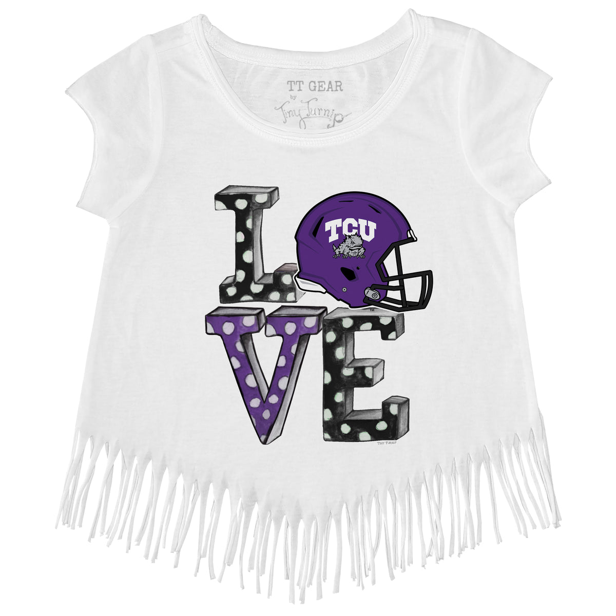 TCU Horned Frogs Love Fringe Tee