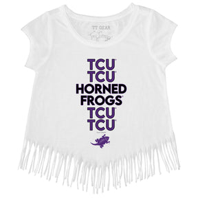 TCU Horned Frogs Stacked Fringe Tee