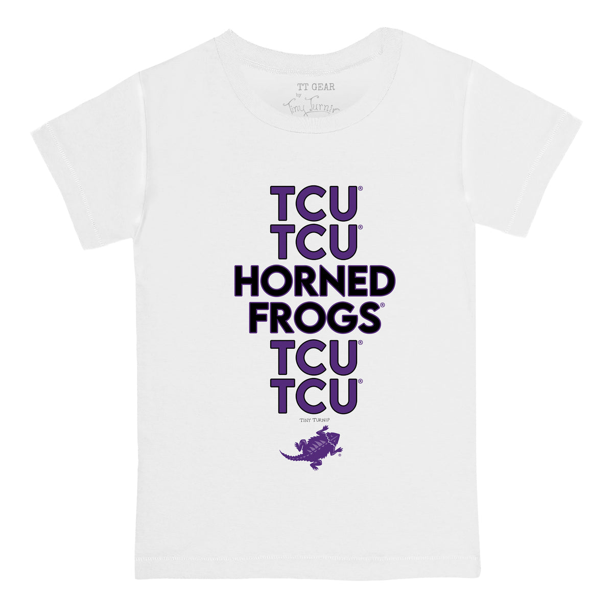 TCU Horned Frogs Stacked Tee Shirt