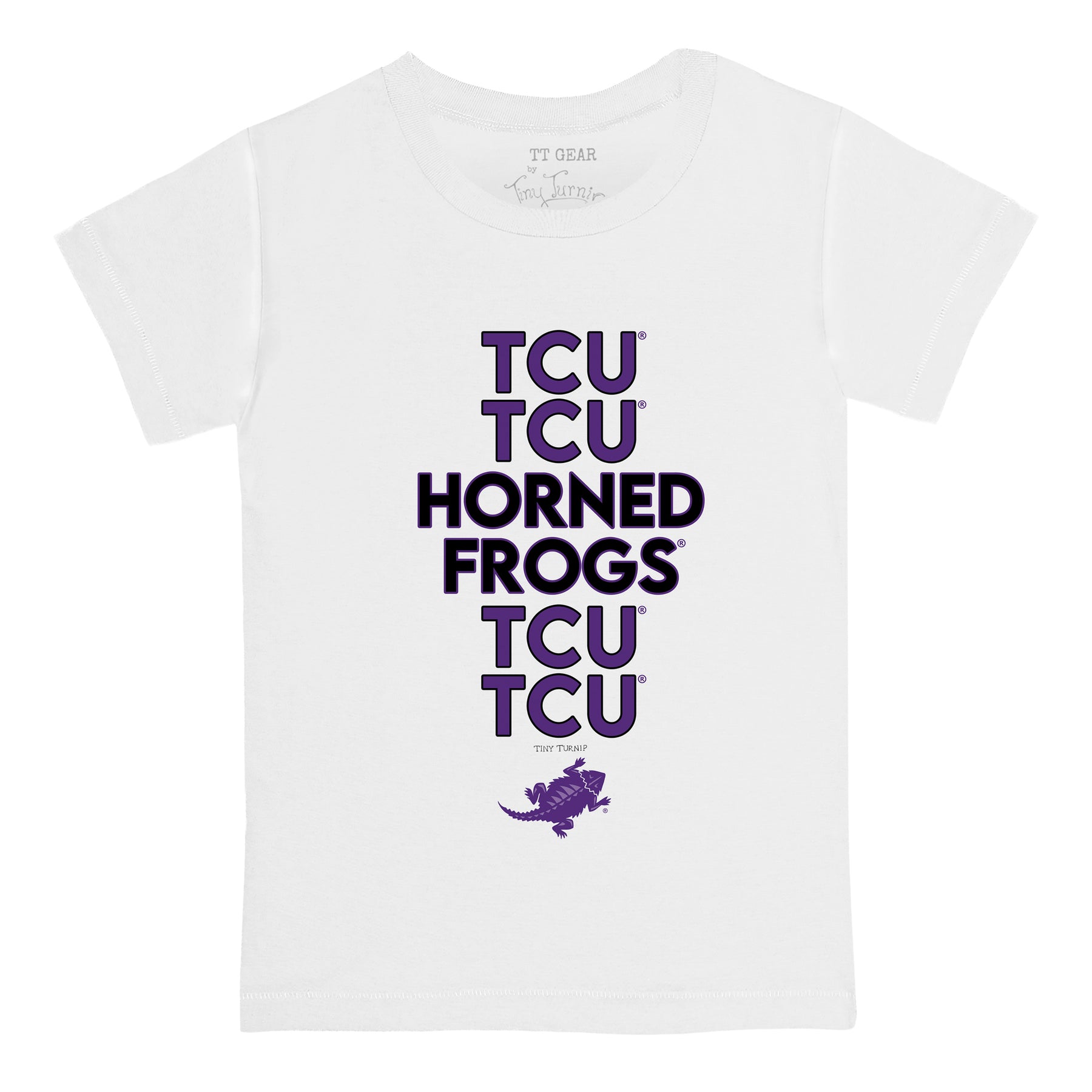 TCU Horned Frogs Stacked Tee Shirt
