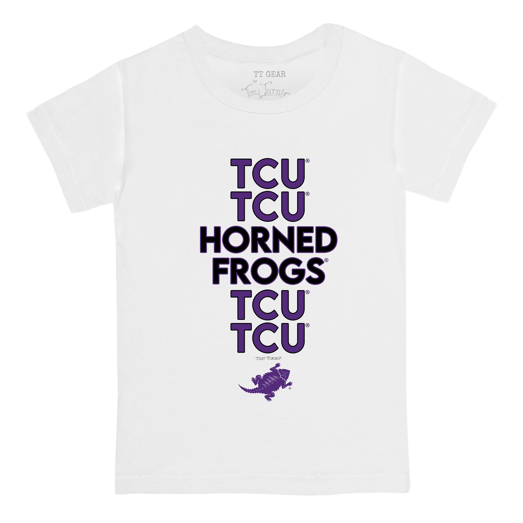 TCU Horned Frogs Stacked Tee Shirt