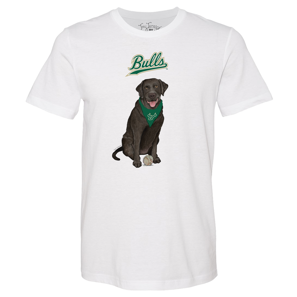 South Florida Bulls Black Labrador Retriever Unisex Tee Shirt