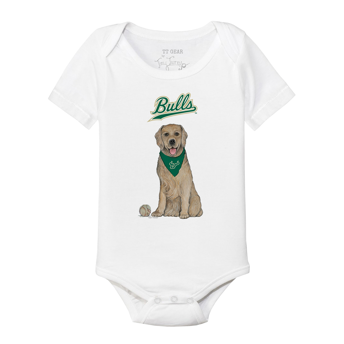 South Florida Bulls Golden Retriever Short Sleeve Snapper