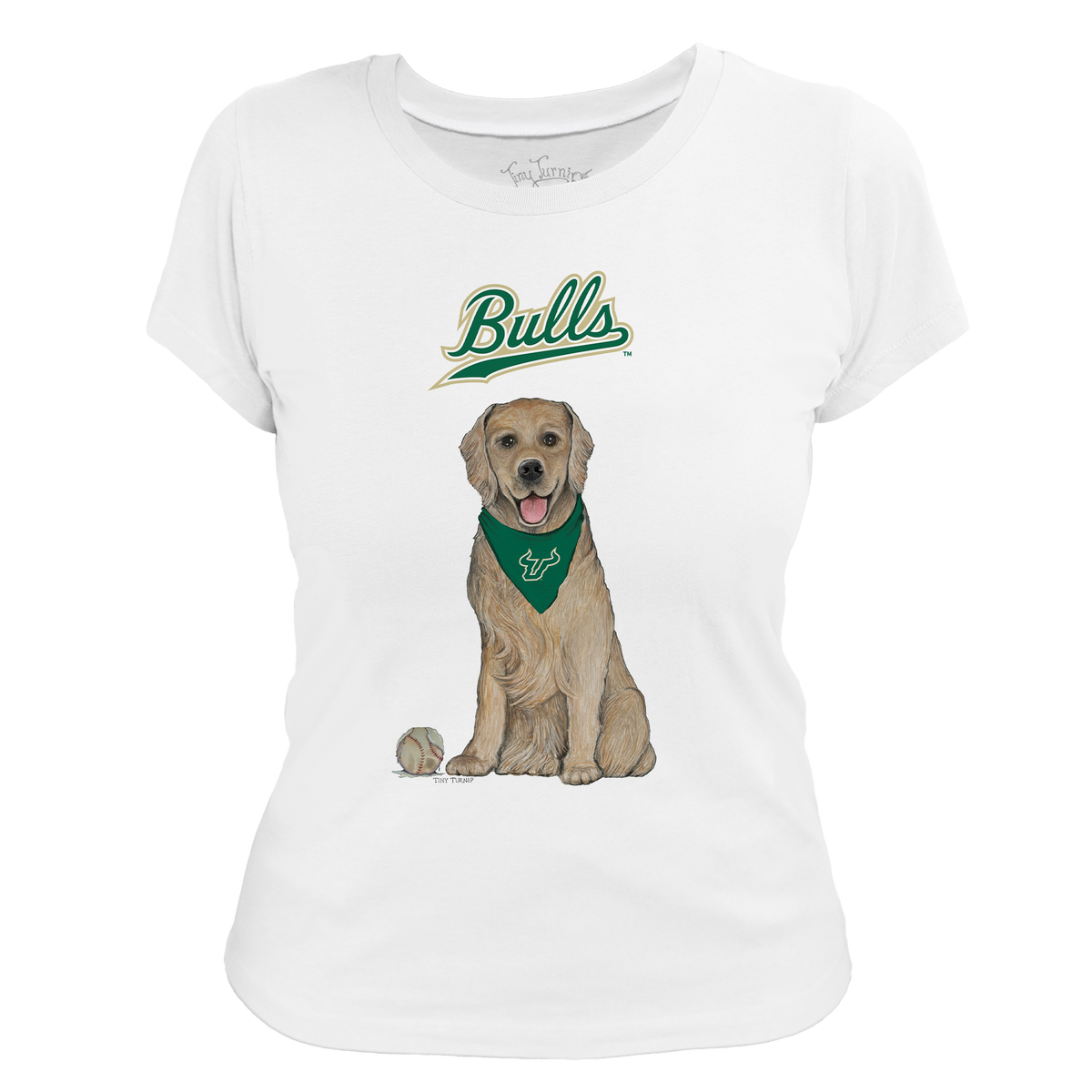 South Florida Bulls Golden Retriever Women's Tee Shirt