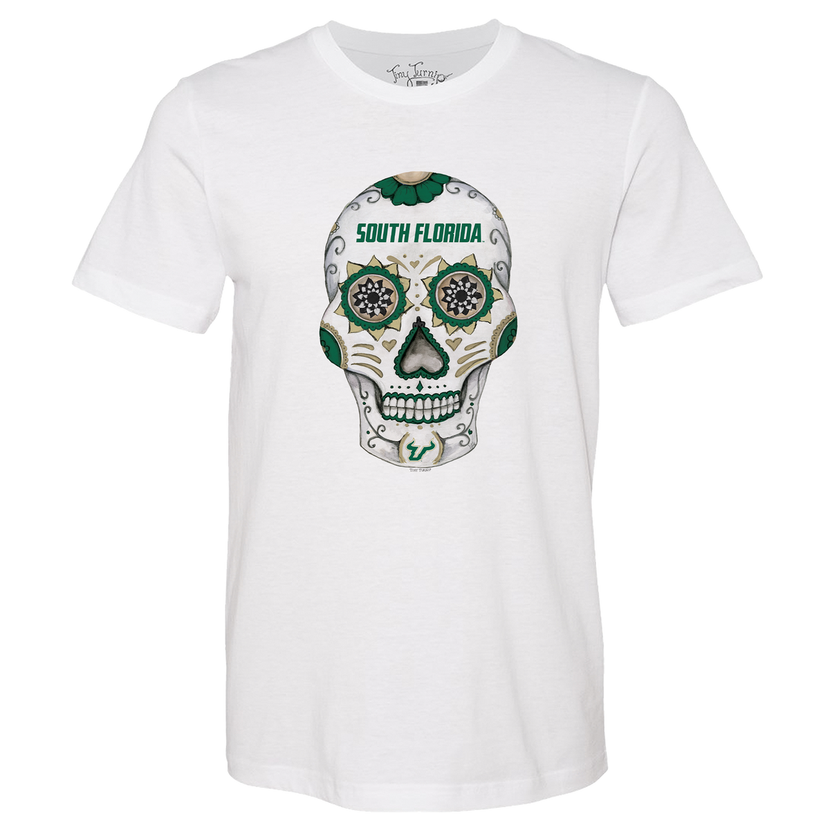 South Florida Bulls Sugar Skull Unisex Tee Shirt