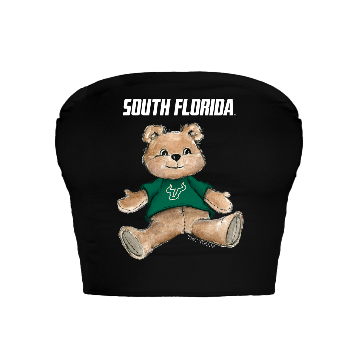 South Florida Bulls Teddy Crop Tube Top