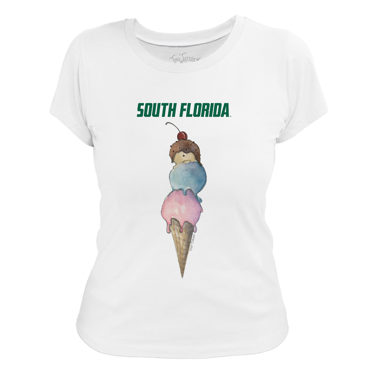 South Florida Bulls Triple Scoop Women's Tee Shirt