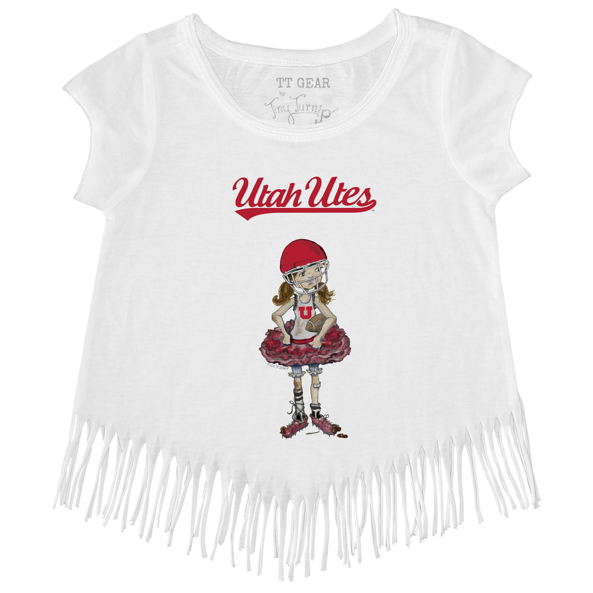 Utah Utes Babes Fringe Tee