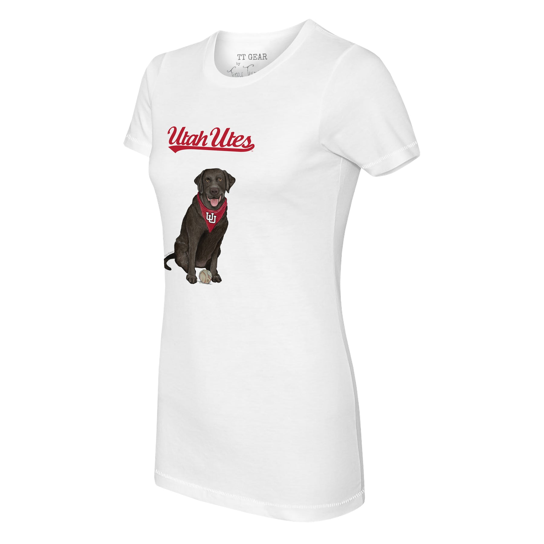 Utah Utes Black Labrador Retriever Tee Shirt