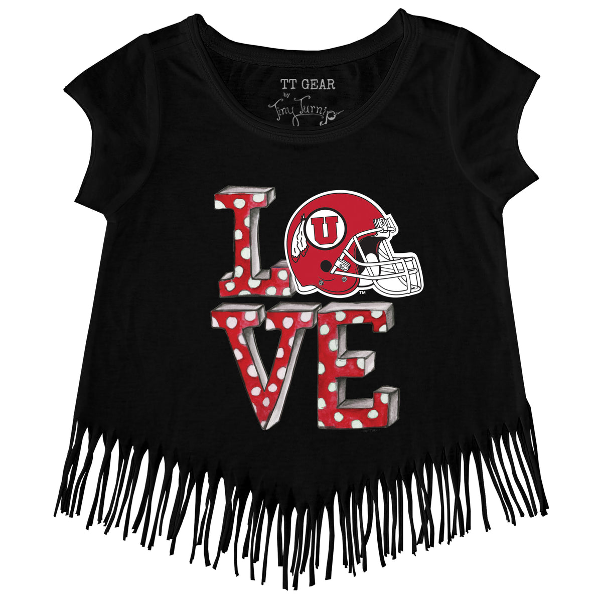 Utah Utes Love Fringe Tee