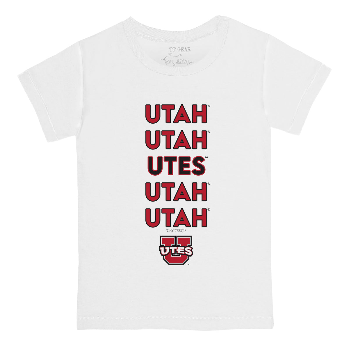 Utah Utes Stacked Tee Shirt
