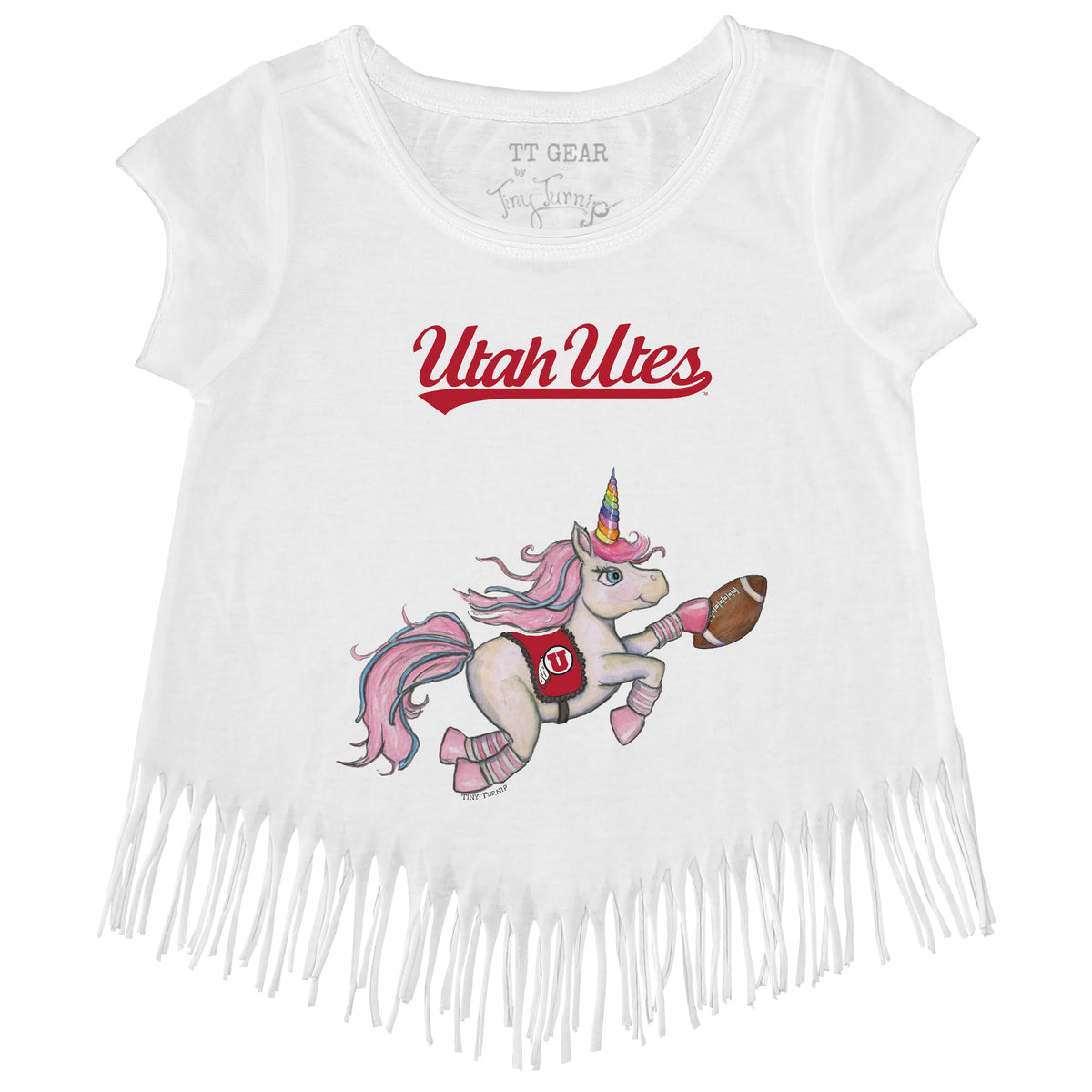 Utah Utes Unicorn Fringe Tee