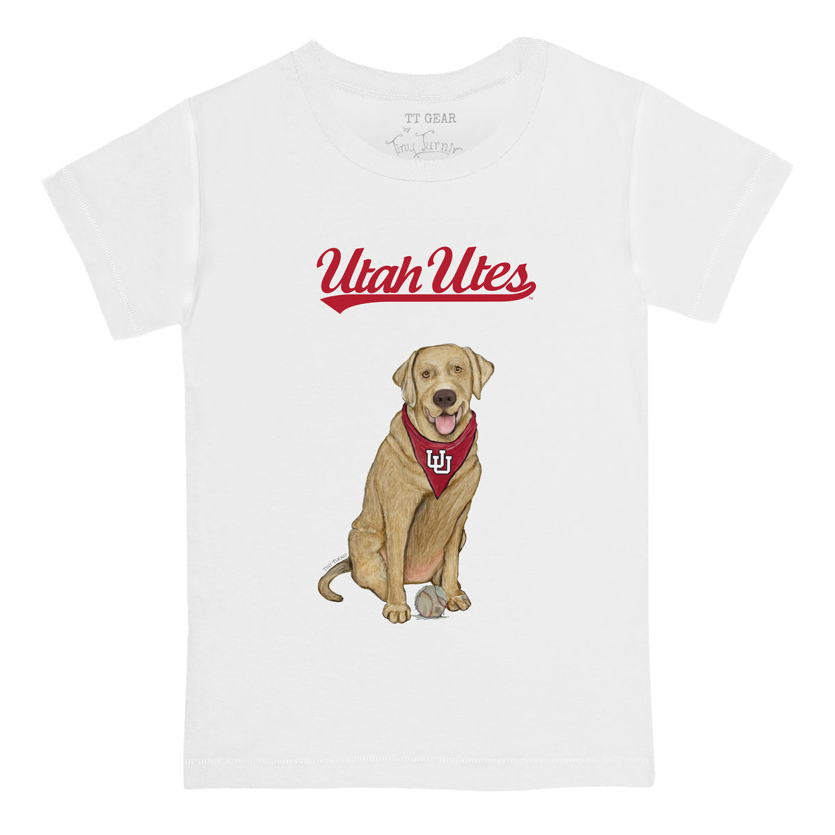Utah Utes Yellow Labrador Retriever Tee Shirt