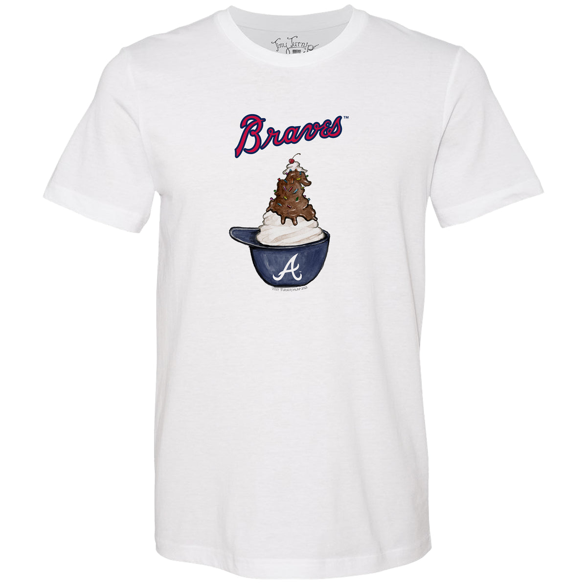 Atlanta Braves Sundae Helmet Unisex Tee Shirt