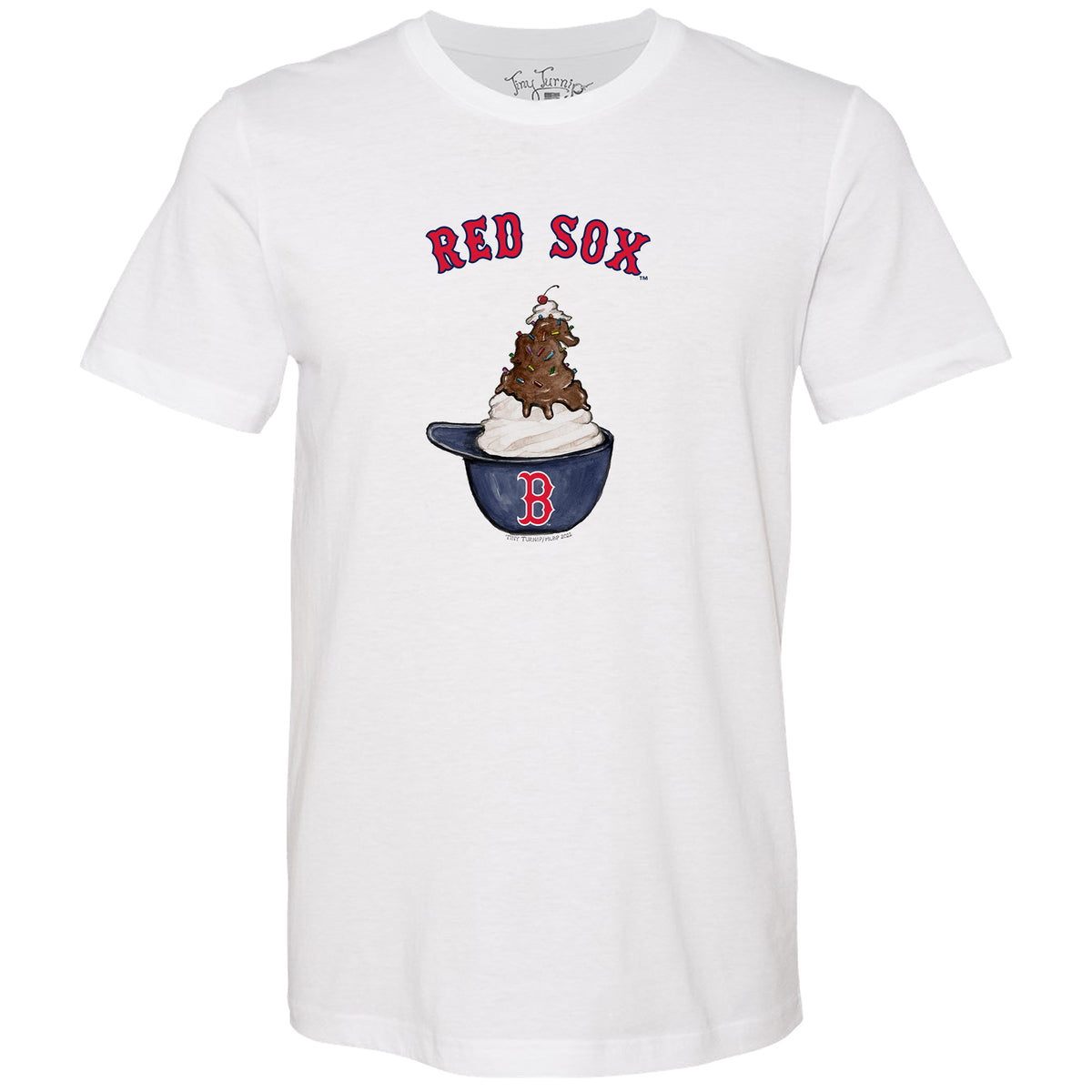 Boston Red Sox Sundae Helmet Unisex Tee Shirt