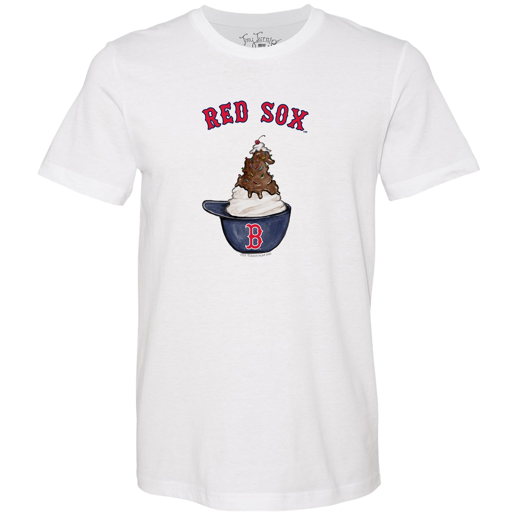 Boston Red Sox Sundae Helmet Unisex Tee Shirt