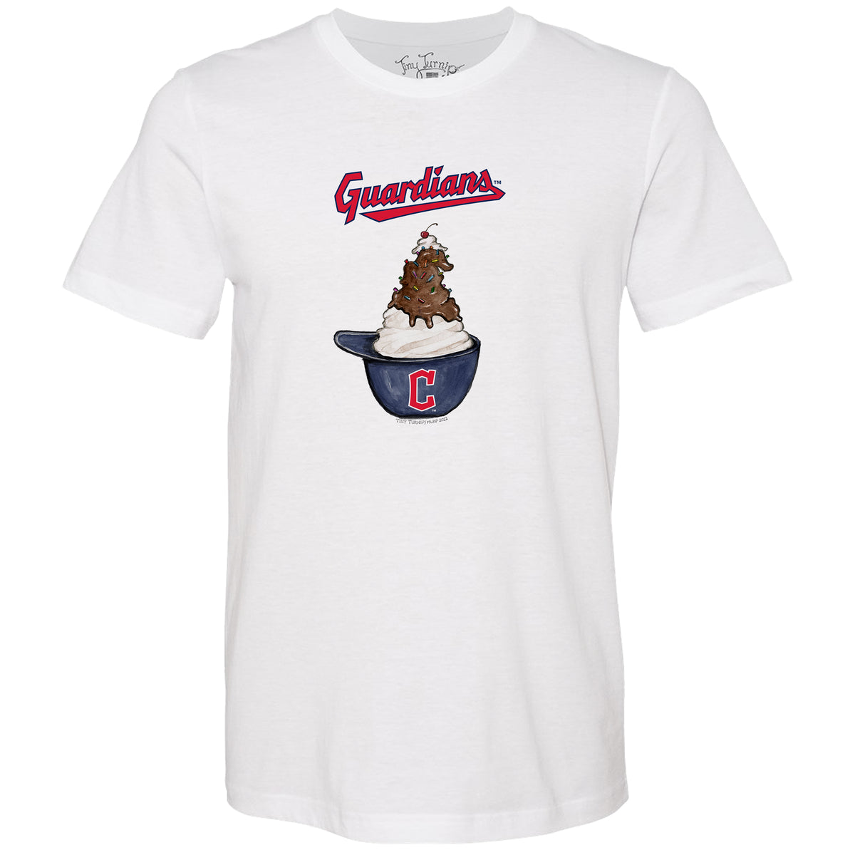 Cleveland Guardians Sundae Helmet Unisex Tee Shirt