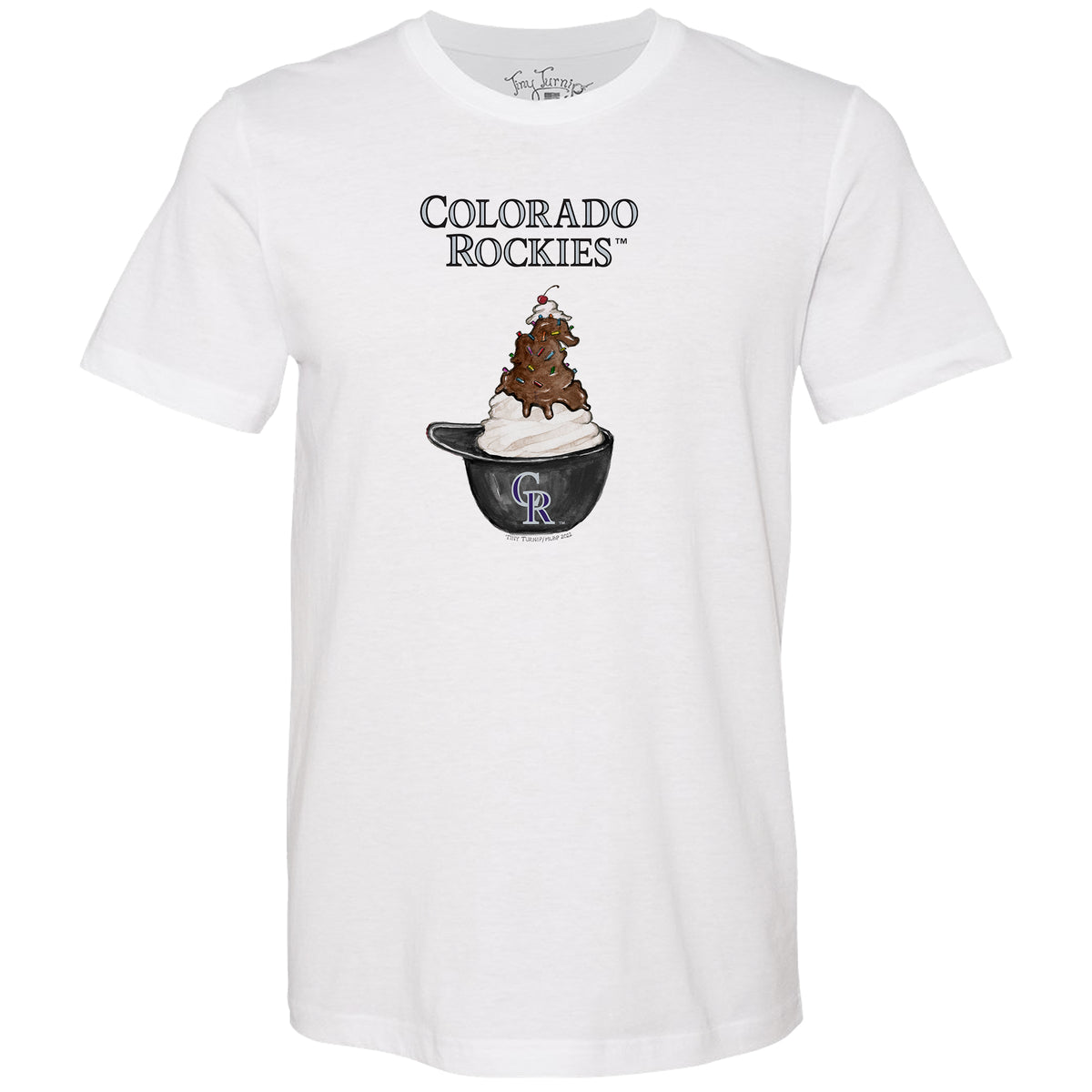 Colorado Rockies Sundae Helmet Unisex Tee Shirt