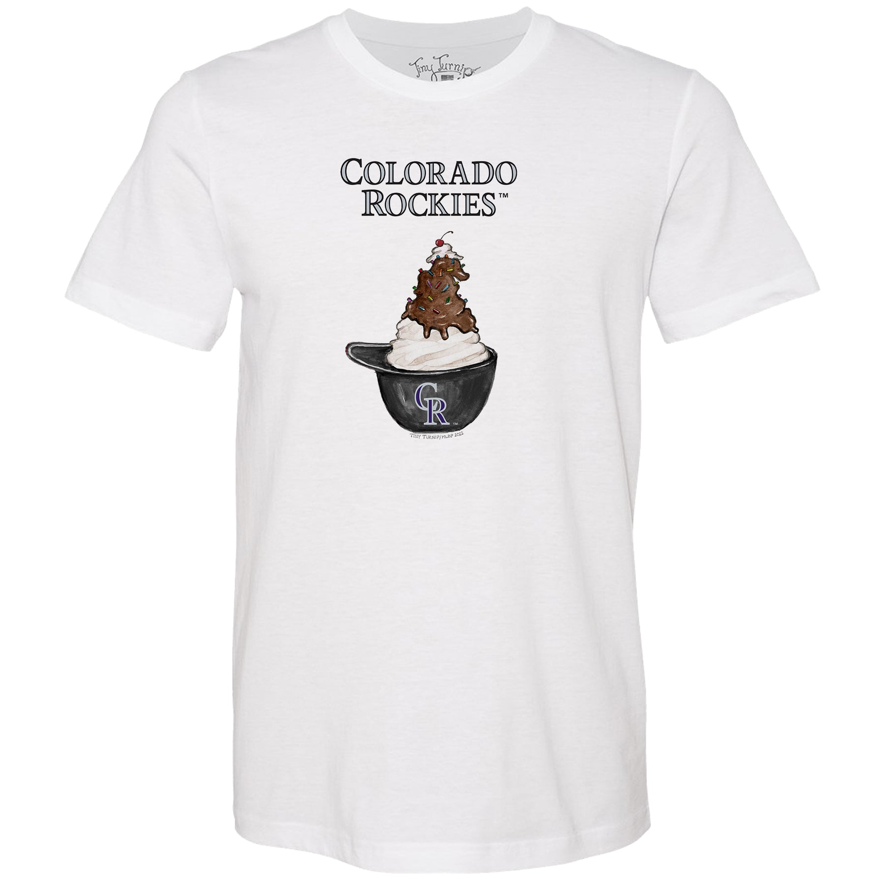 Colorado Rockies Sundae Helmet Unisex Tee Shirt