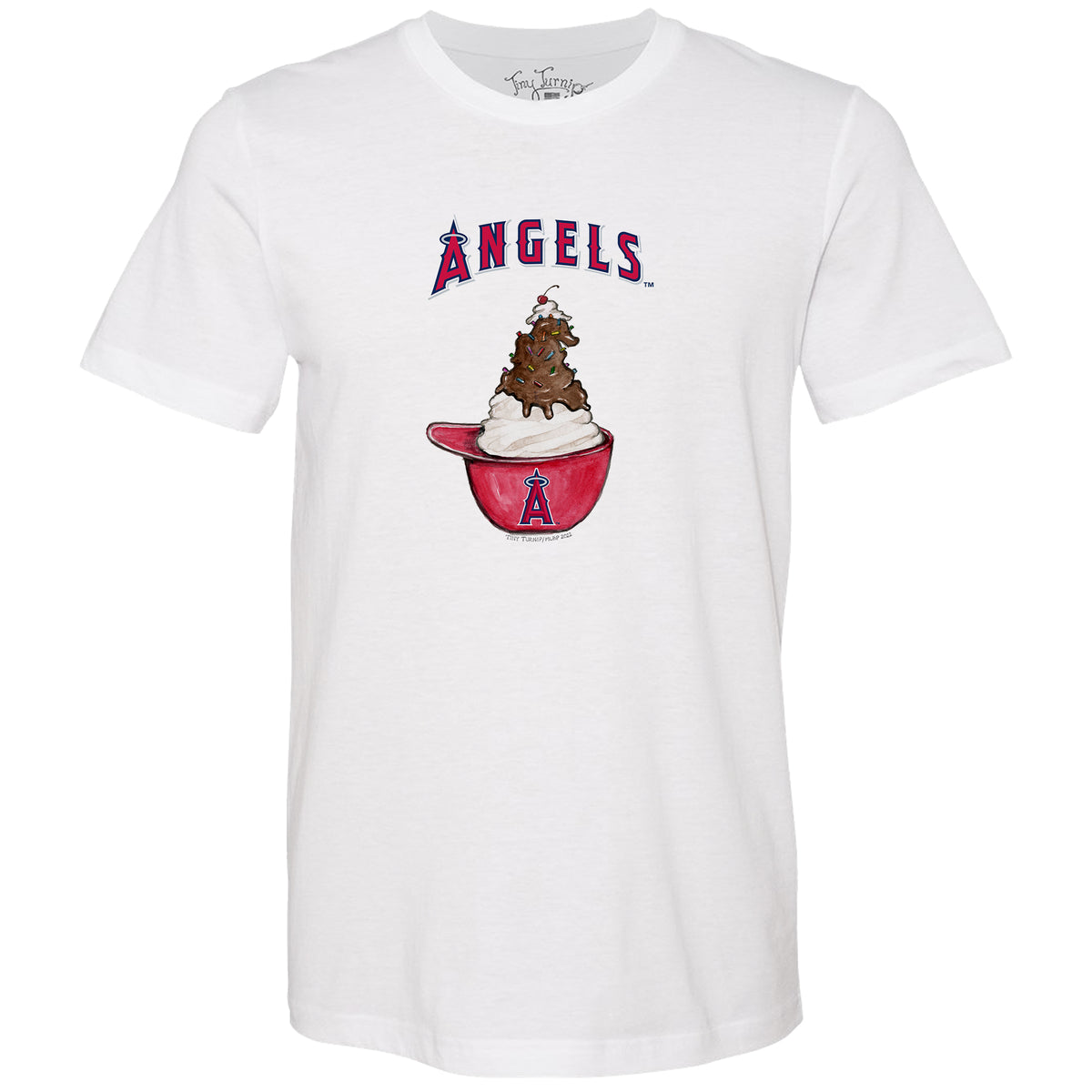 Los Angeles Angels Sundae Helmet Unisex Tee Shirt