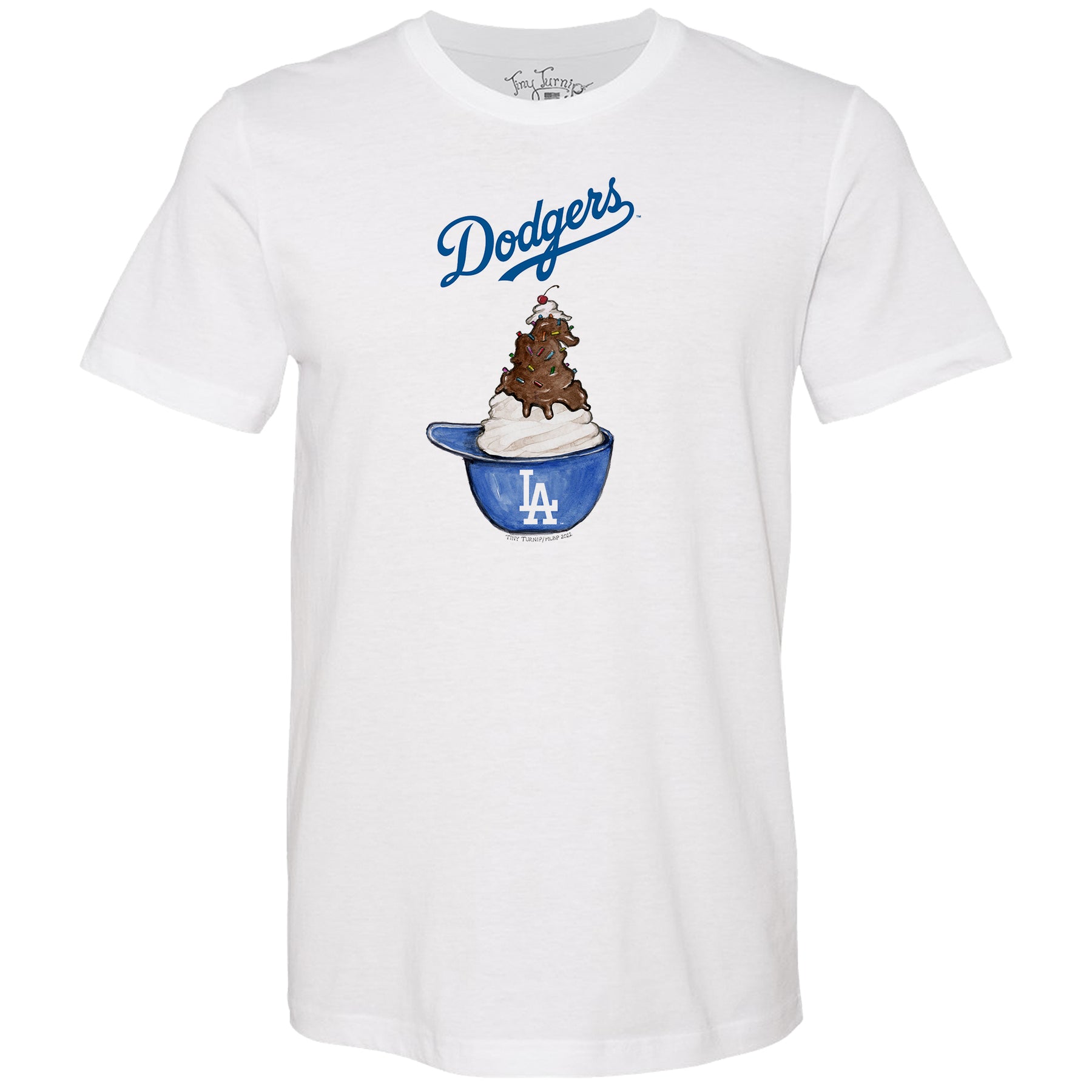 Los Angeles Dodgers Sundae Helmet Unisex Tee Shirt