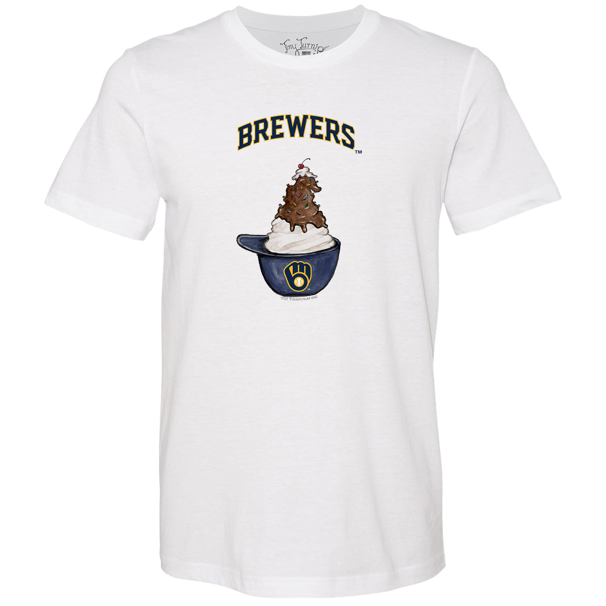 Milwaukee Brewers Sundae Helmet Unisex Tee Shirt