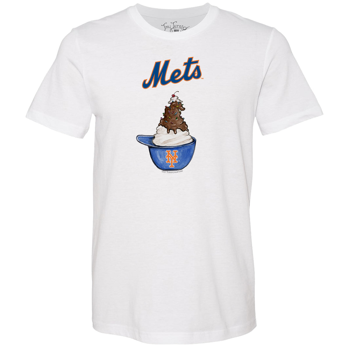 New York Mets Sundae Helmet Unisex Tee Shirt