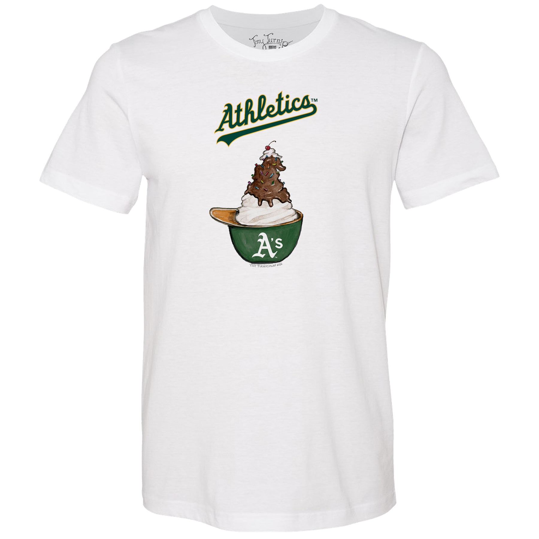 Oakland Athletics Sundae Helmet Unisex Tee Shirt