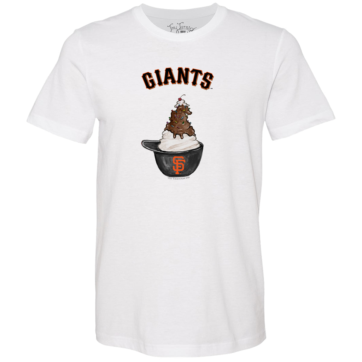 San Francisco Giants Sundae Helmet Unisex Tee Shirt