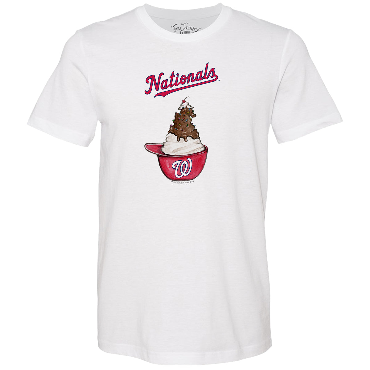 Washington Nationals Sundae Helmet Unisex Tee Shirt