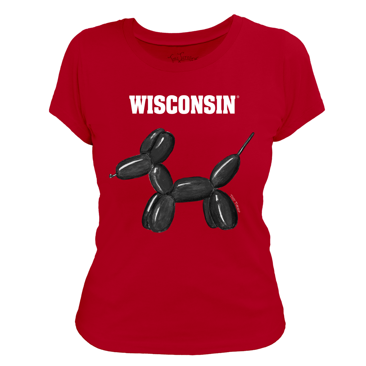 Wisconsin Badgers Balloon Dog Women's Tee Shirt