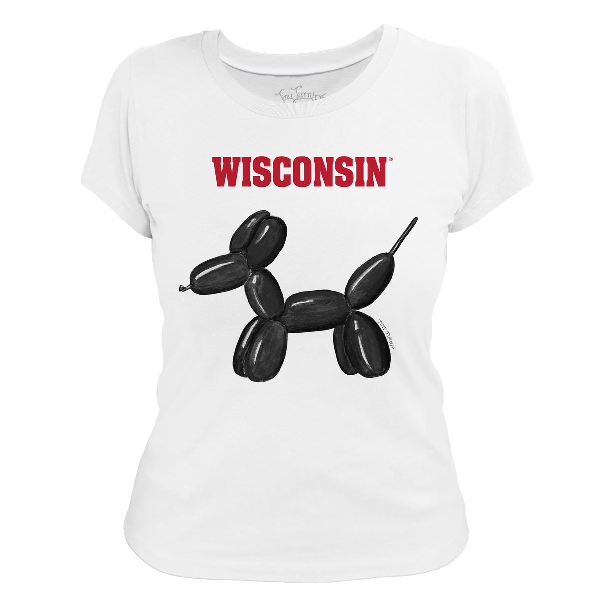 Wisconsin Badgers Balloon Dog Women's Tee Shirt