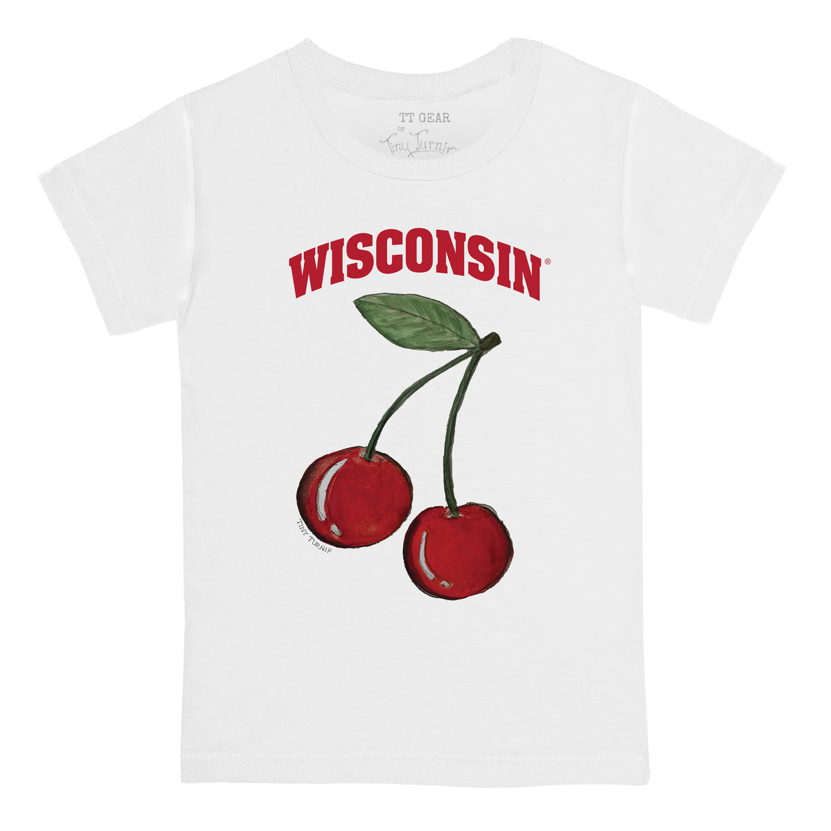 Wisconsin Badgers Cherry Tee Shirt