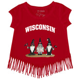Wisconsin Badgers Gnomes Fringe Tee