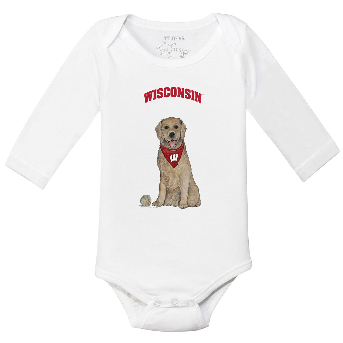 Wisconsin Badgers Golden Retriever Long-Sleeve Snapper