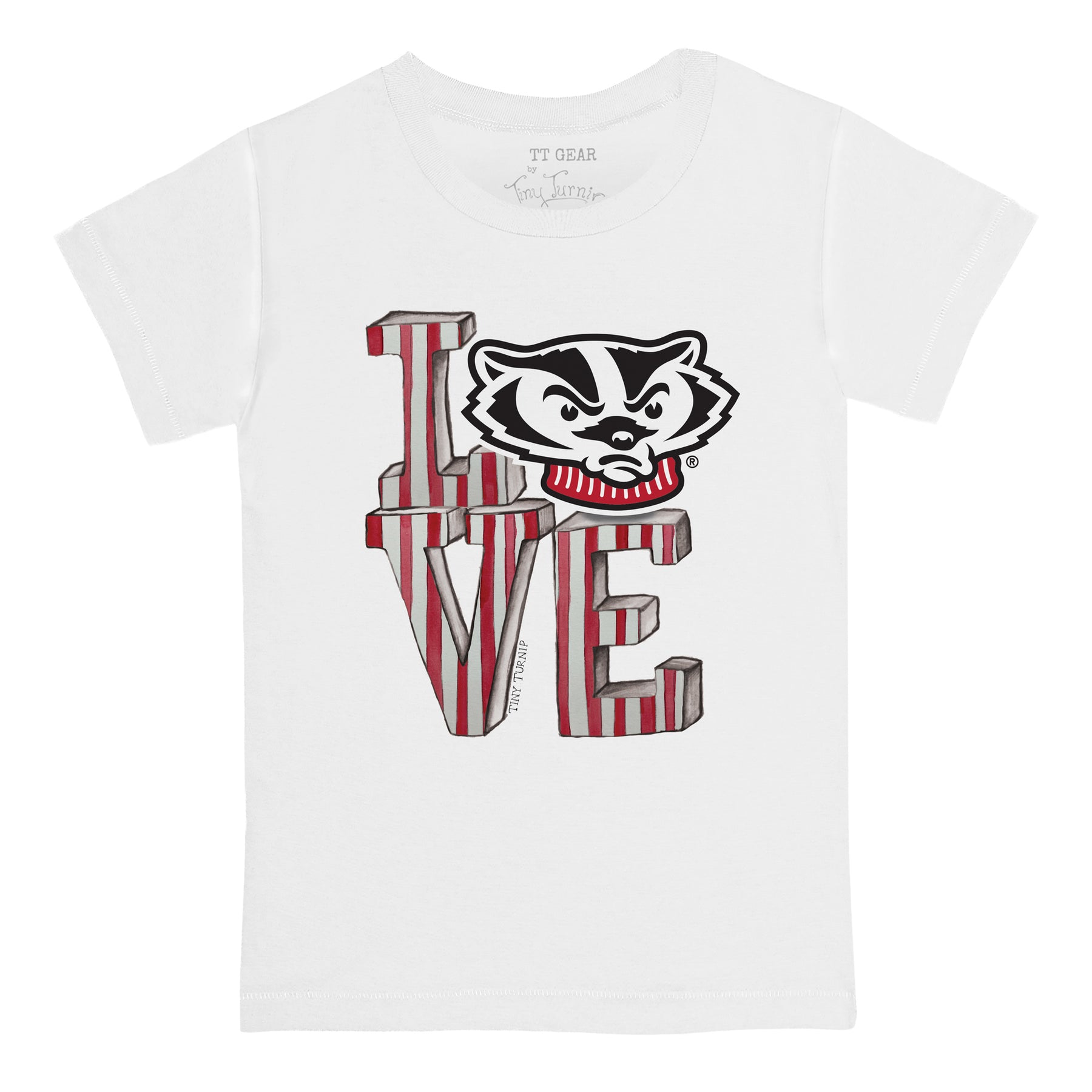 Wisconsin Badgers Love Tee Shirt