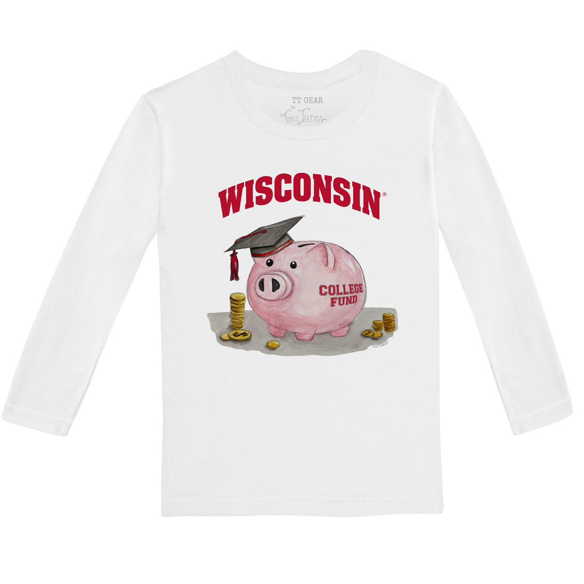 Wisconsin Badgers Piggy Long-Sleeve Tee Shirt