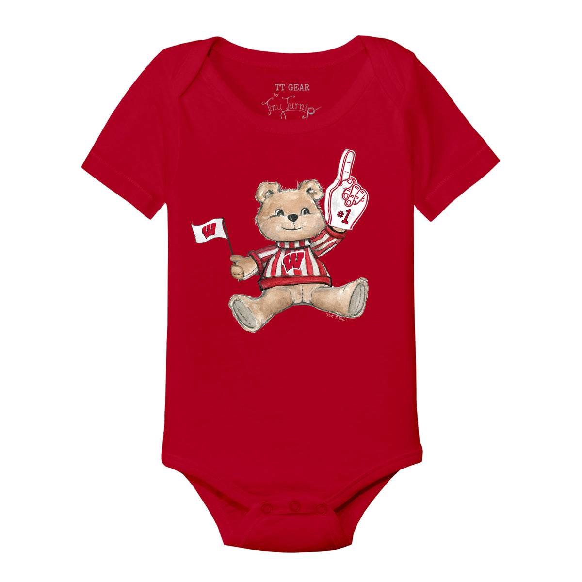 Wisconsin Badgers Teddy Short Sleeve Snapper