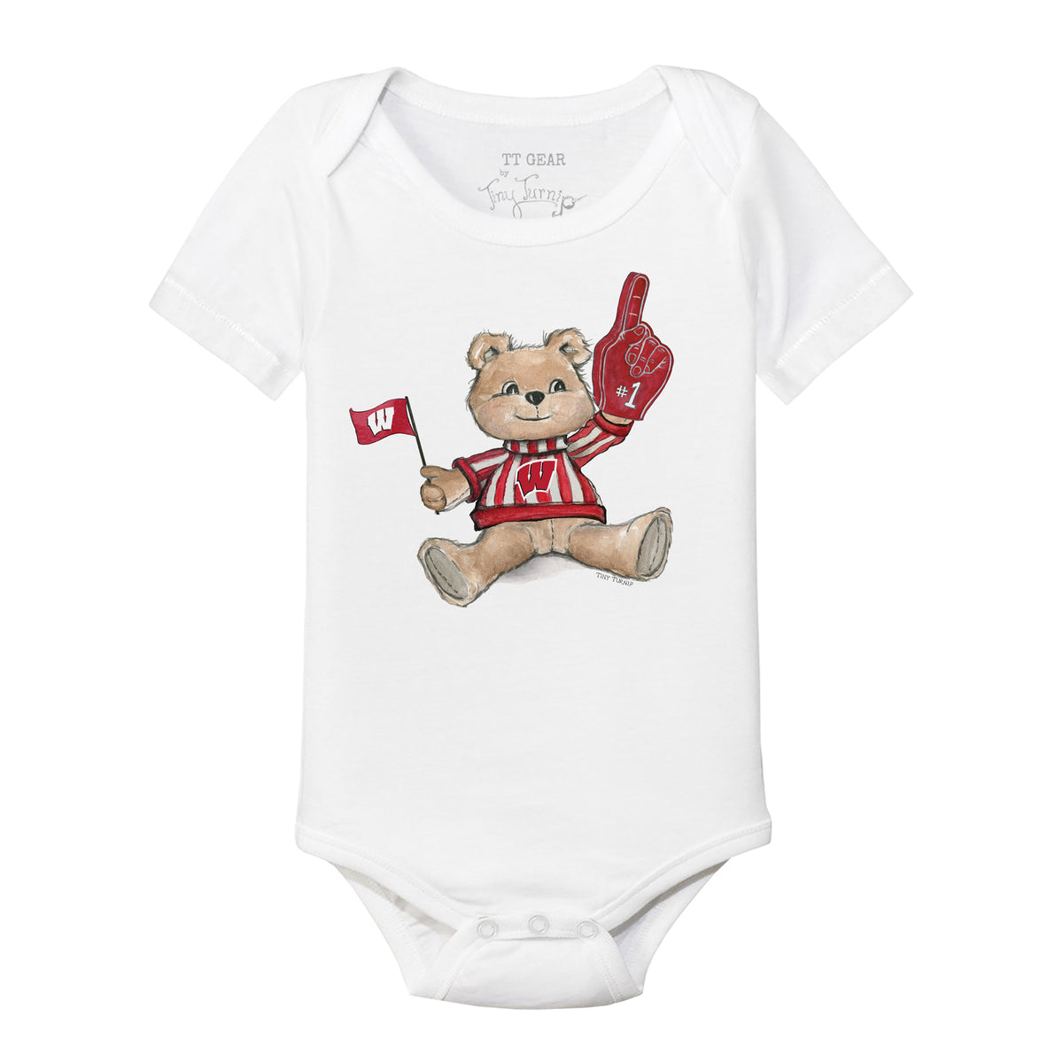 Wisconsin Badgers Teddy Short Sleeve Snapper