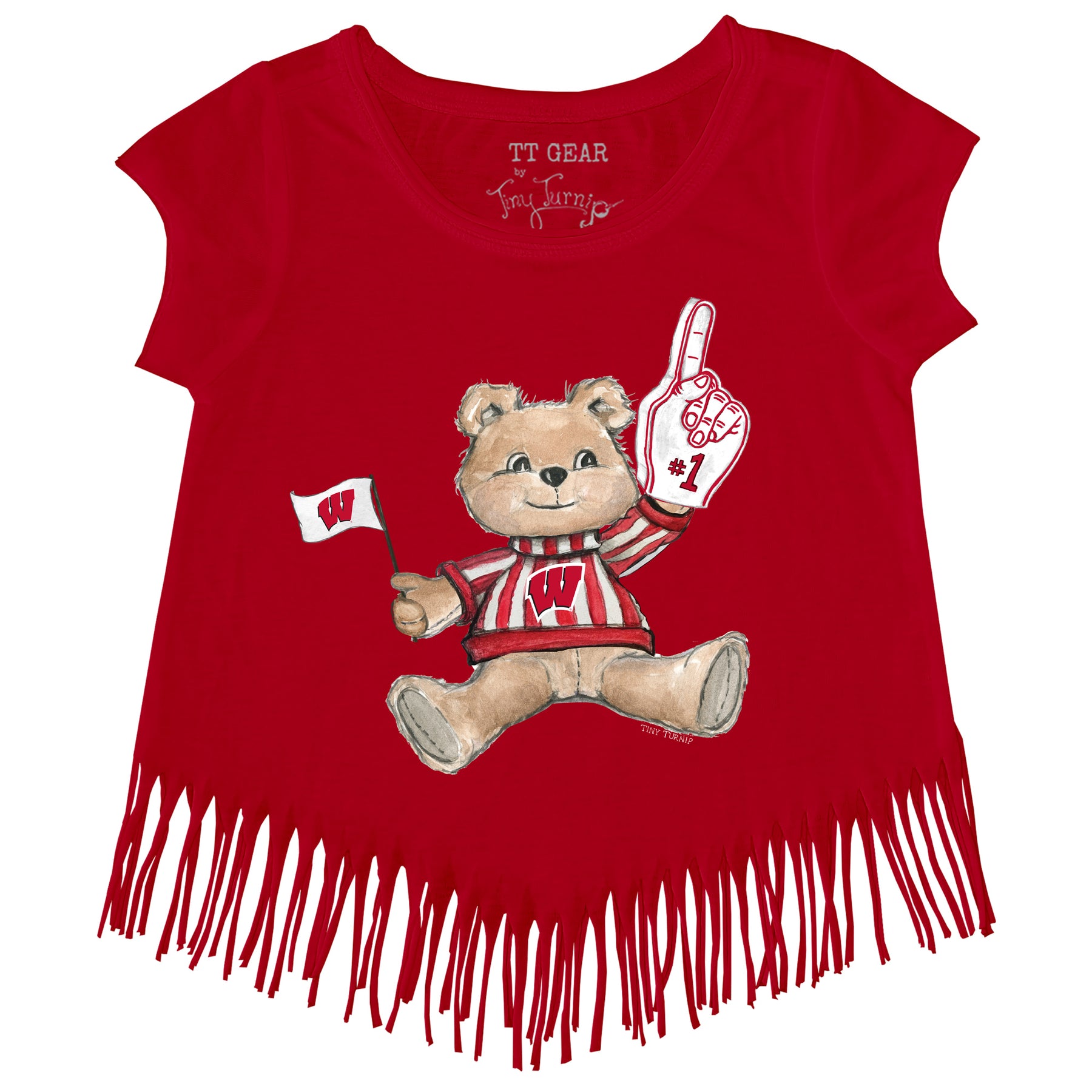 Wisconsin Badgers Teddy Fringe Tee