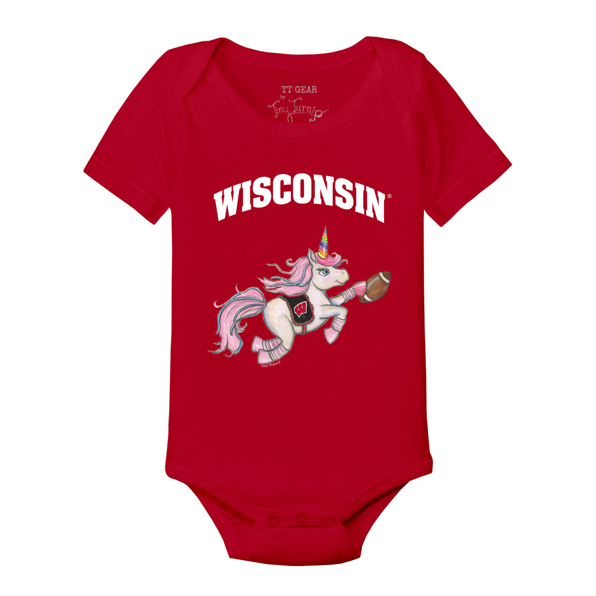Wisconsin Badgers Unicorn Short Sleeve Snapper