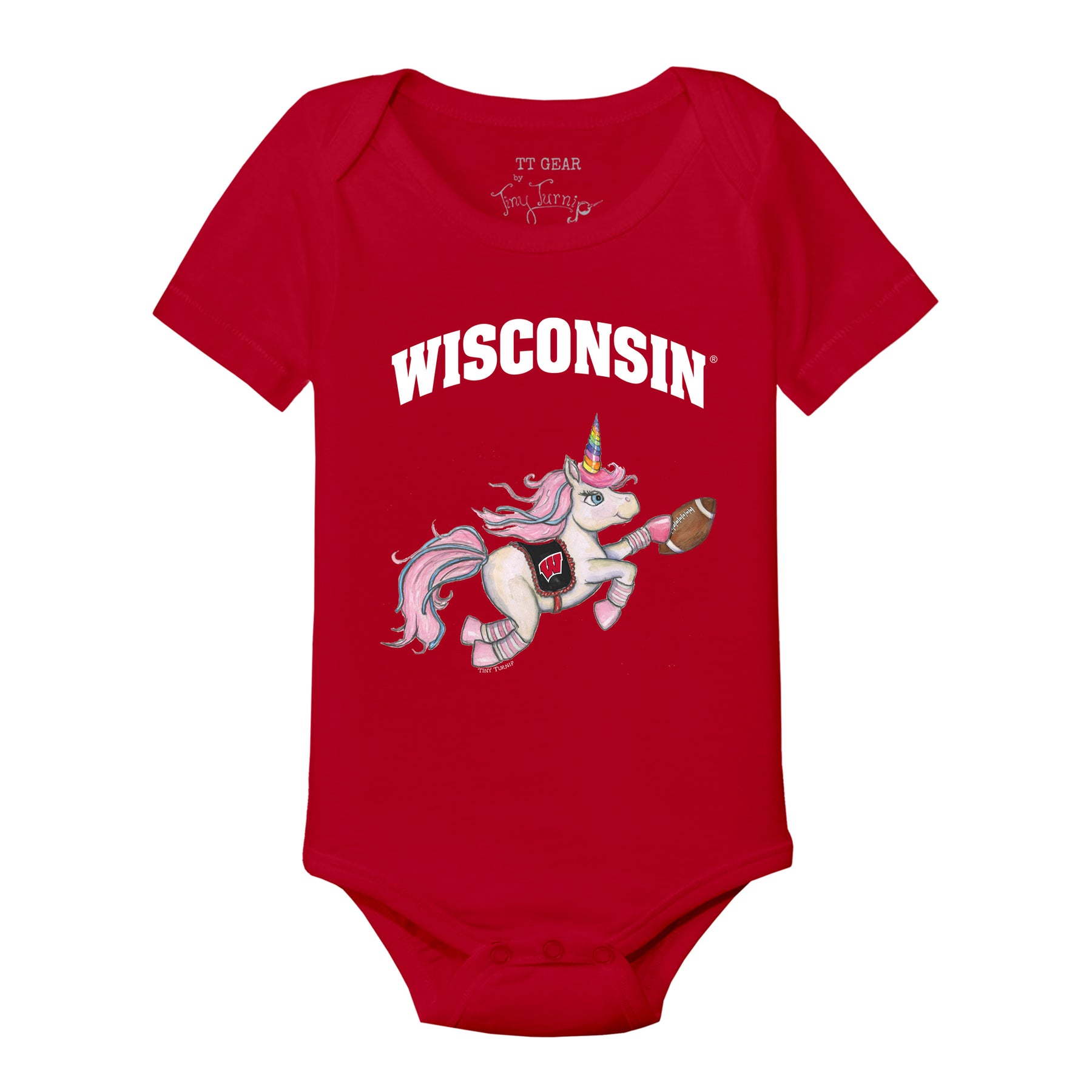 Wisconsin Badgers Unicorn Short Sleeve Snapper