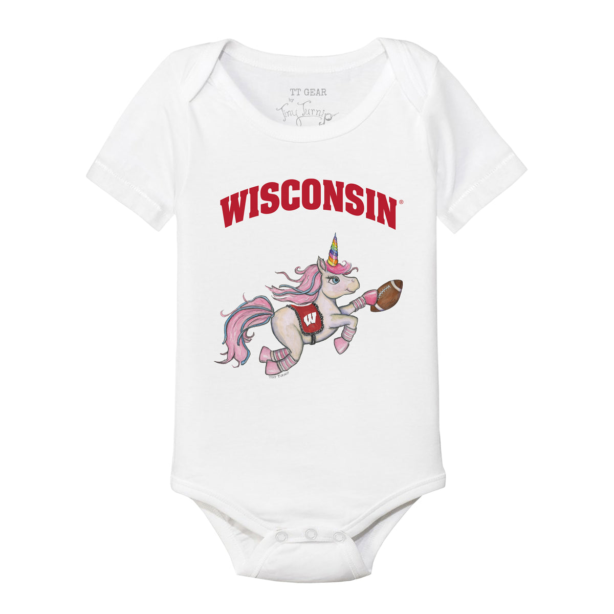 Wisconsin Badgers Unicorn Short Sleeve Snapper