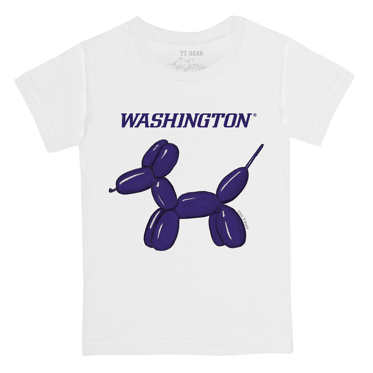 Washington Huskies Balloon Dog Kid's Tee Shirt