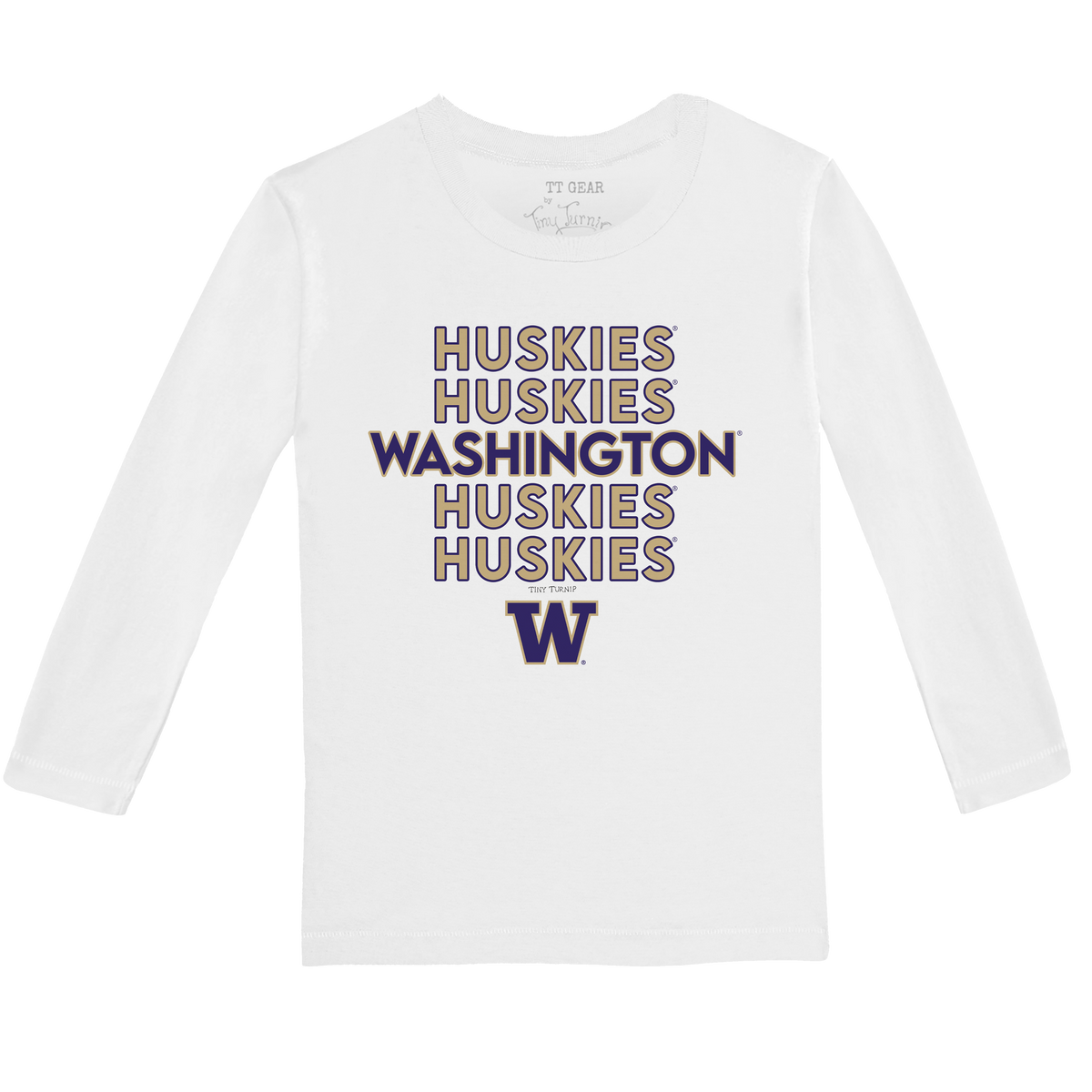 Washington Huskies Stacked Long-Sleeve Tee Shirt