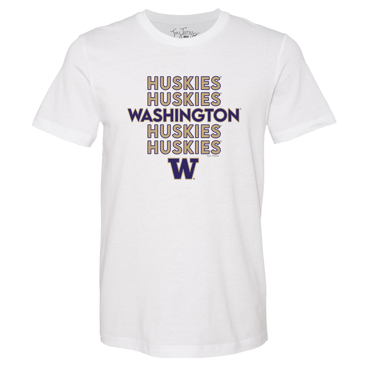 Washington Huskies Stacked Unisex Tee Shirt