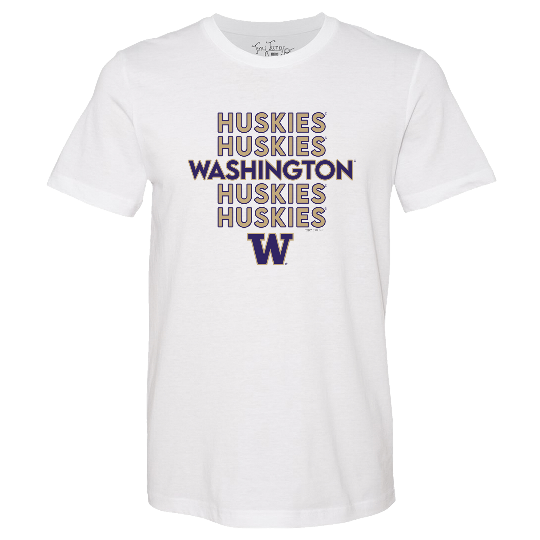 Washington Huskies Stacked Unisex Tee Shirt