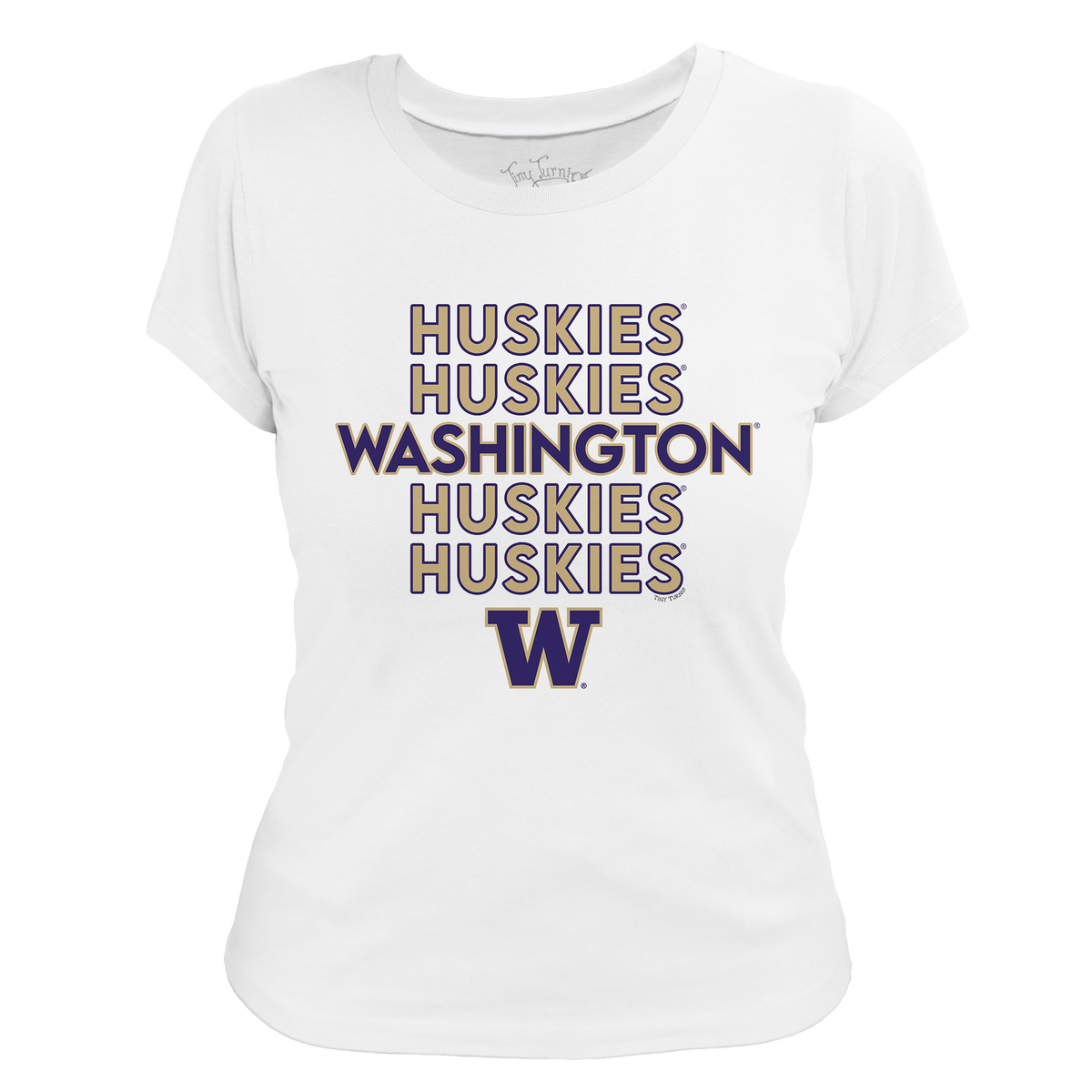 Washington Huskies Stacked Women's Tee Shirt