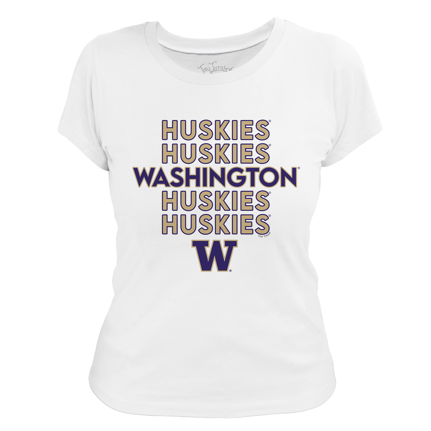 Washington Huskies Stacked Women's Tee Shirt