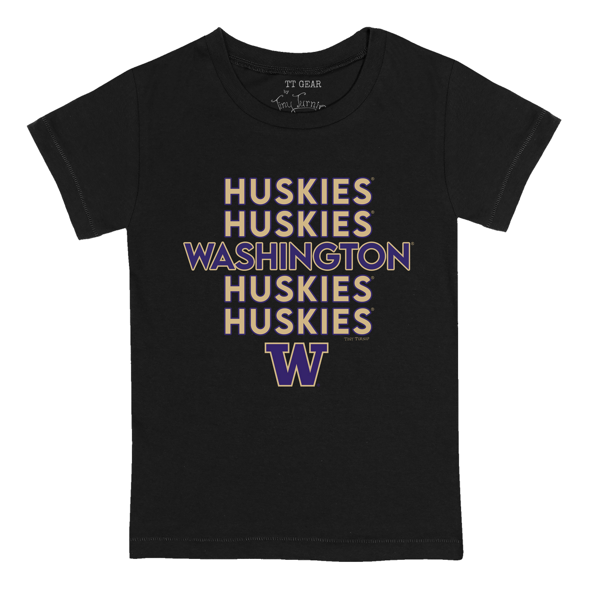 Washington Huskies Stacked Kid's Tee Shirt